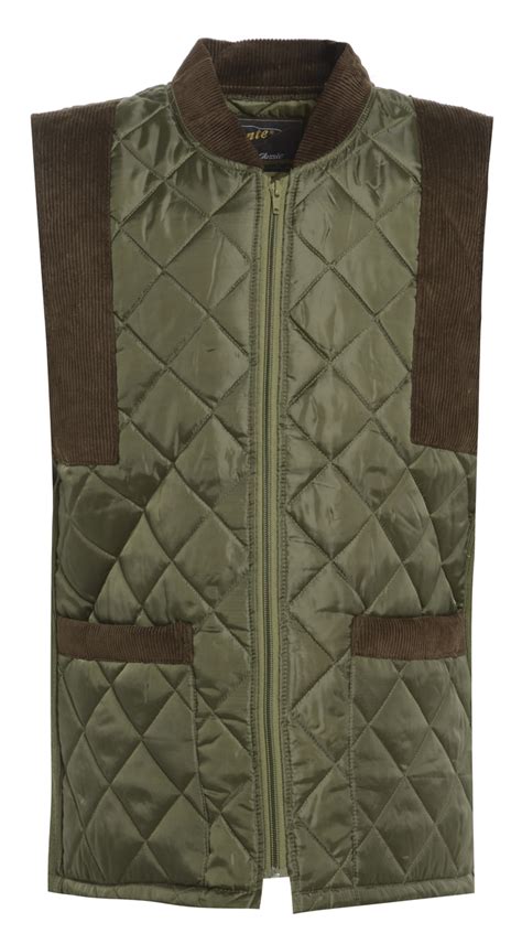 Nylon Gilet in Olive 